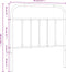 vidaXL - Hoofdbord - metaal - wit - 90 - cm