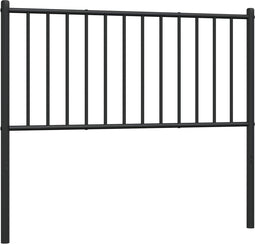 vidaXL - Hoofdbord - metaal - zwart - 100 - cm