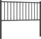 vidaXL - Hoofdbord - metaal - zwart - 100 - cm