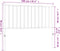 vidaXL - Hoofdbord - metaal - zwart - 100 - cm