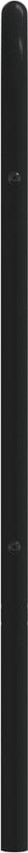 vidaXL - Hoofdbord - metaal - zwart - 100 - cm