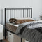 vidaXL - Hoofdbord - metaal - zwart - 100 - cm