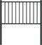 vidaXL - Hoofdbord - metaal - zwart - 100 - cm