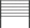 vidaXL - Hoofdbord - metaal - zwart - 100 - cm