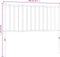 vidaXL - Hoofdbord - metaal - zwart - 100 - cm