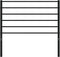 vidaXL - Hoofdbord - metaal - zwart - 107 - cm