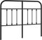 vidaXL - Hoofdbord - metaal - zwart - 120 - cm