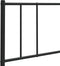 vidaXL - Hoofdbord - metaal - zwart - 120 - cm