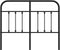 vidaXL - Hoofdbord - metaal - zwart - 120 - cm