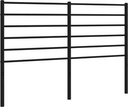 vidaXL - Hoofdbord - metaal - zwart - 150 - cm