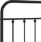 vidaXL - Hoofdbord - metaal - zwart - 150 - cm