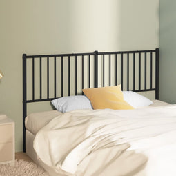 vidaXL - Hoofdbord - metaal - zwart - 160 - cm