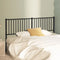 vidaXL - Hoofdbord - metaal - zwart - 160 - cm