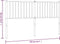 vidaXL - Hoofdbord - metaal - zwart - 160 - cm