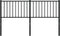 vidaXL - Hoofdbord - metaal - zwart - 160 - cm