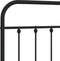 vidaXL - Hoofdbord - metaal - zwart - 160 - cm