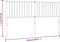 vidaXL - Hoofdbord - metaal - zwart - 160 - cm
