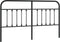 vidaXL - Hoofdbord - metaal - zwart - 180 - cm