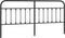vidaXL - Hoofdbord - metaal - zwart - 193 - cm