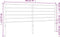 vidaXL - Hoofdbord - metaal - zwart - 193 - cm