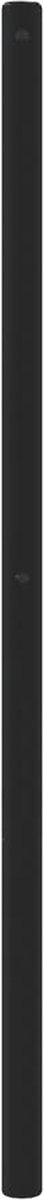 vidaXL - Hoofdbord - metaal - zwart - 193 - cm