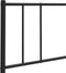 vidaXL - Hoofdbord - metaal - zwart - 193 - cm