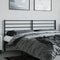 vidaXL - Hoofdbord - metaal - zwart - 193 - cm