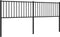 vidaXL - Hoofdbord - metaal - zwart - 193 - cm
