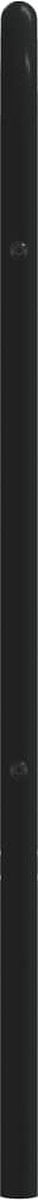 vidaXL - Hoofdbord - metaal - zwart - 193 - cm