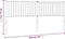 vidaXL - Hoofdbord - metaal - zwart - 193 - cm
