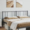vidaXL - Hoofdbord - metaal - zwart - 193 - cm