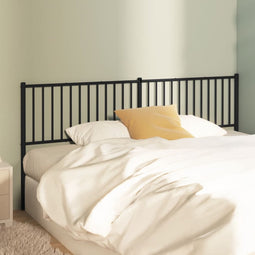 vidaXL - Hoofdbord - metaal - zwart - 200 - cm