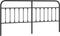 vidaXL - Hoofdbord - metaal - zwart - 200 - cm