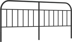 vidaXL - Hoofdbord - metaal - zwart - 200 - cm