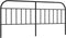 vidaXL - Hoofdbord - metaal - zwart - 200 - cm