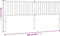 vidaXL - Hoofdbord - metaal - zwart - 200 - cm