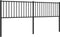 vidaXL - Hoofdbord - metaal - zwart - 200 - cm