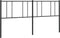 vidaXL - Hoofdbord - metaal - zwart - 200 - cm