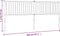 vidaXL - Hoofdbord - metaal - zwart - 200 - cm