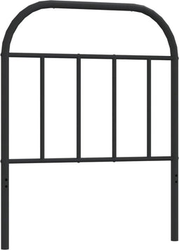vidaXL - Hoofdbord - metaal - zwart - 75 - cm