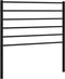 vidaXL - Hoofdbord - metaal - zwart - 75 - cm
