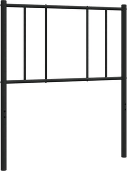 vidaXL - Hoofdbord - metaal - zwart - 75 - cm