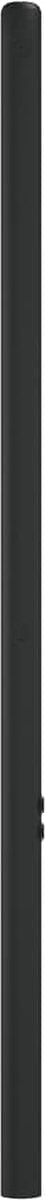 vidaXL - Hoofdbord - metaal - zwart - 75 - cm