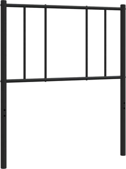 vidaXL - Hoofdbord - metaal - zwart - 80 - cm