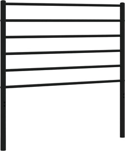 vidaXL - Hoofdbord - metaal - zwart - 80 - cm