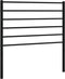 vidaXL - Hoofdbord - metaal - zwart - 80 - cm