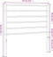 vidaXL - Hoofdbord - metaal - zwart - 80 - cm
