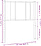 vidaXL - Hoofdbord - metaal - zwart - 80 - cm