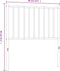 vidaXL - Hoofdbord - metaal - zwart - 80 - cm