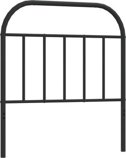 vidaXL - Hoofdbord - metaal - zwart - 90 - cm